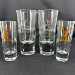 Cazadores Tequila Shot Glasses - Set of‎ 4 - Barware Collectible Drinkware